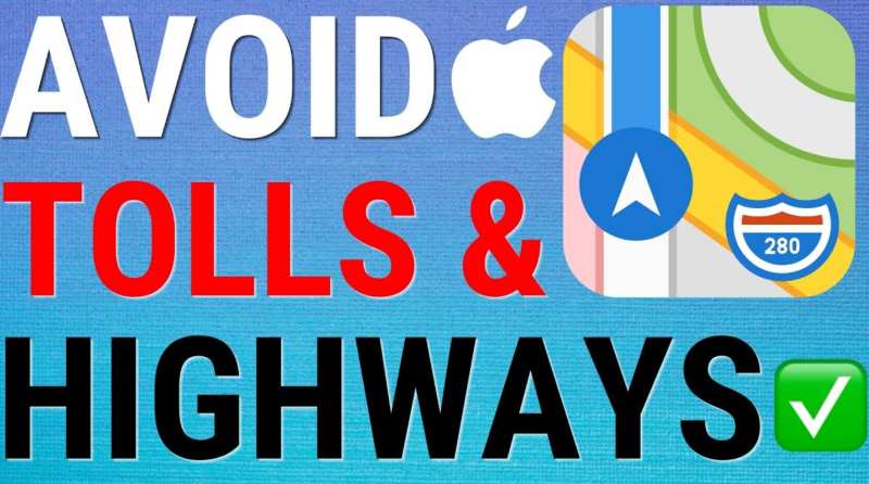 How To Avoid Tolls In Apple Maps